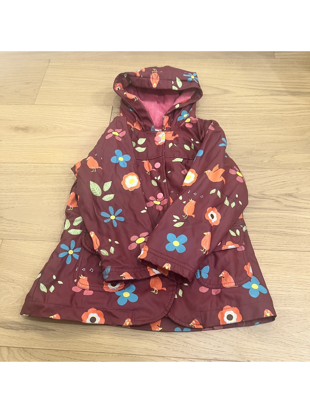 Hatley Kids Burgundy Puffer Jacket – Size 4T/4